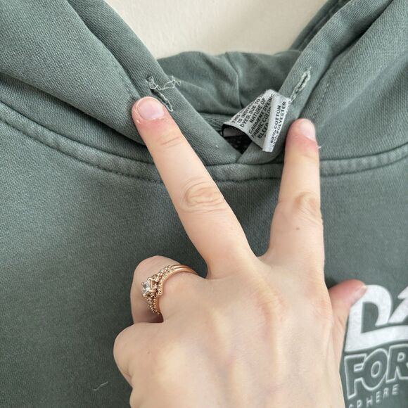 Grateful Dead Forever Hoodie Mens Large Green Sphere Las Vegas Merch Sweatshirt - Picture 5 of 10